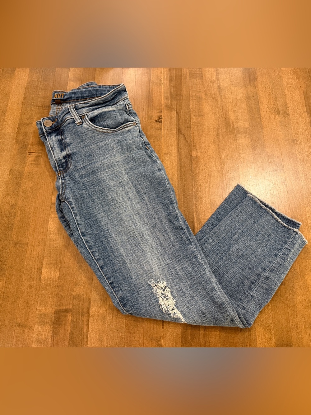 KUT From Kloth Crop Straight Leg Jean